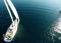 sailing yacht deck elan 45 motor boat blue sea